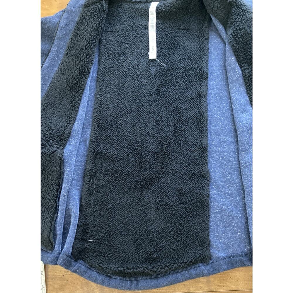 Alo Yoga Dream Fleece Jacket Sz S Blue Full Zip ballet sleeves Activewear - Picture 10 of 11